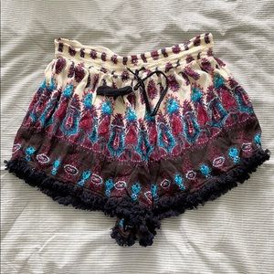 summer boho soft flowy shorts